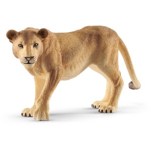 Detailgetreue Schleich Wild Life Löwin Spielfigur, braun.