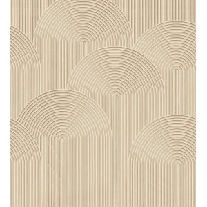 ESTAhome Fototapete mit 3D Muster in Sandbeige. Moderne Vliestapete für Wohnräume.