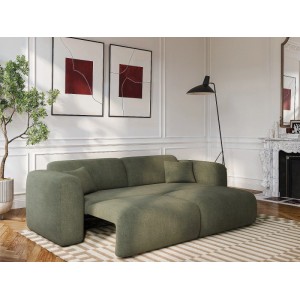Vente-unique Schlafsofa Pogni Grün 240 cm