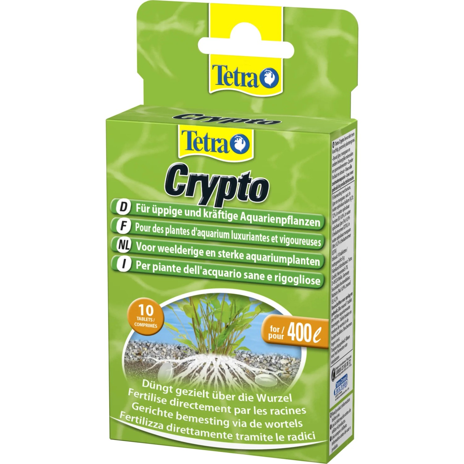 Tetra Crypto Pflanzendünger Tabletten für gesunde Aquariumpflanzen.
