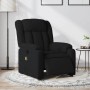Schwarzer elektrischer Massagesessel aus Samt von vidaXL, Modell 14. Relaxsessel für Wohnzimmer.