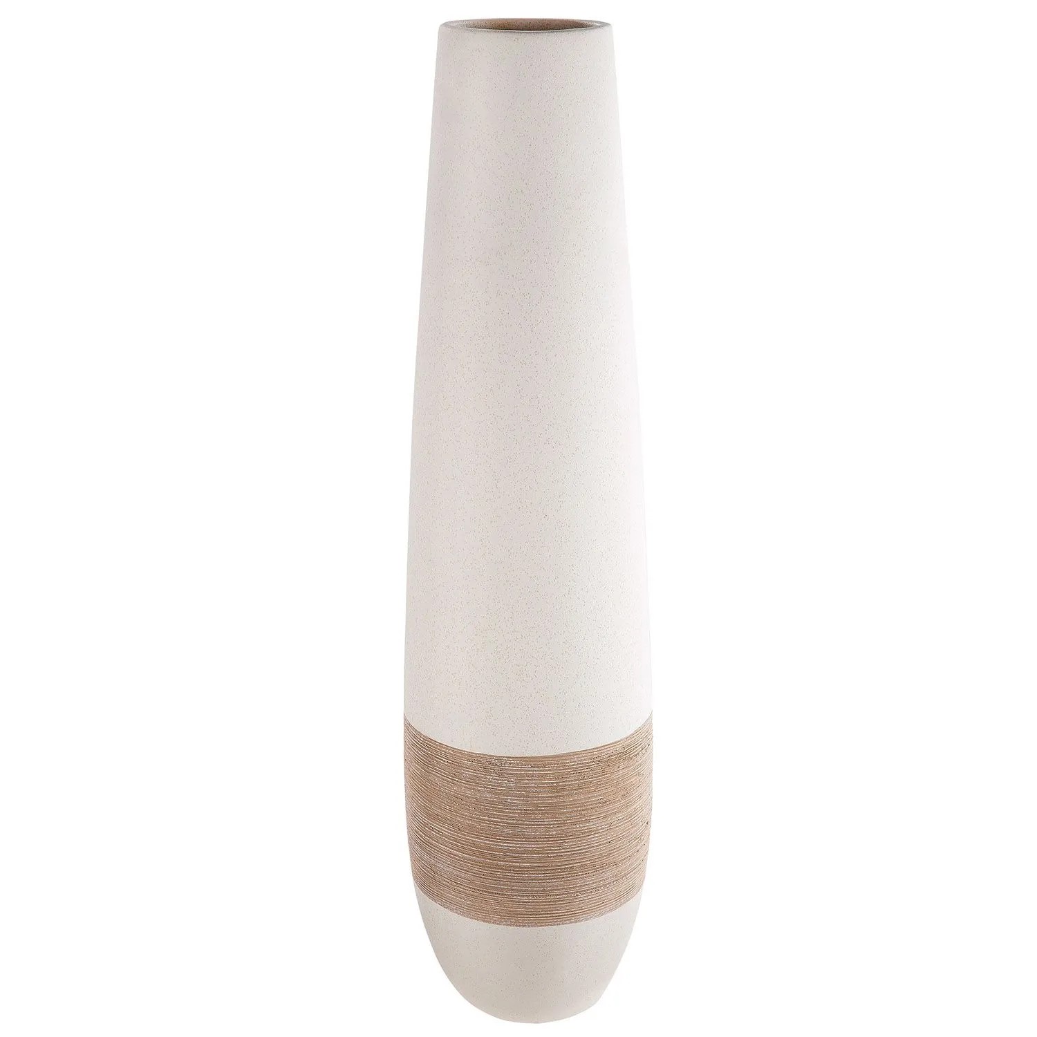 Gilde Bodenvase Olbia Creme 66 cm x Ø 17 cm