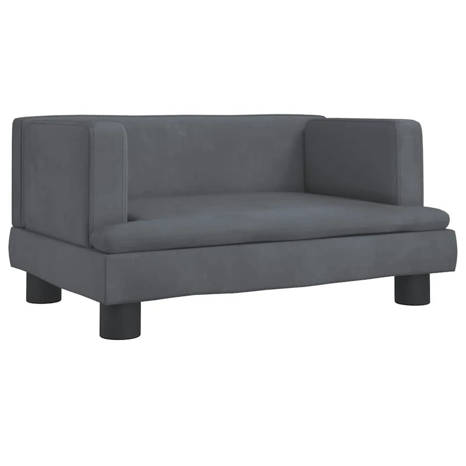 vidaXL Hundebett Dunkelgrau 60x40x30 cm Samt 171908