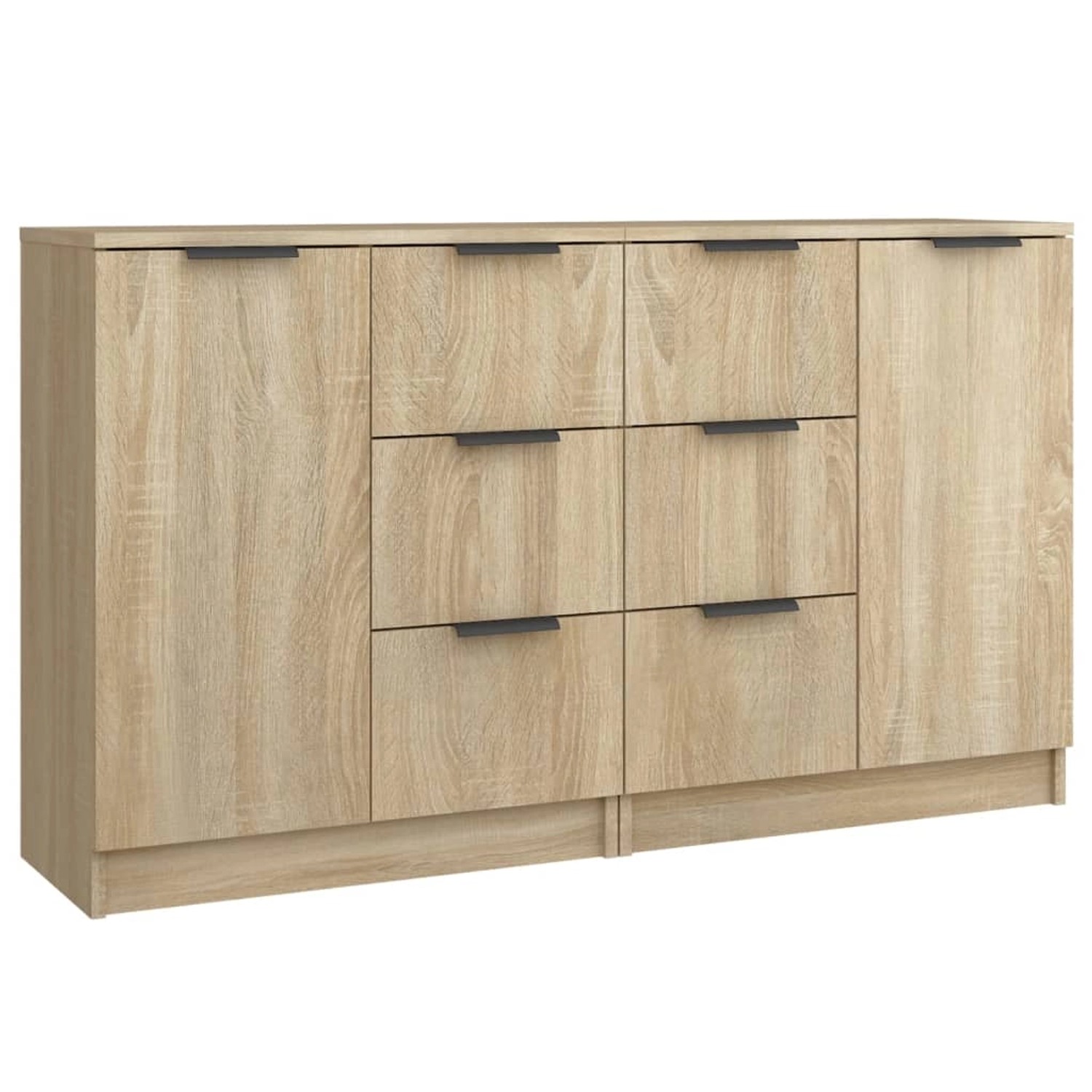 vidaXL Sideboards 2 Stk Sonoma-Eiche 60x30x70 cm Holzwerkstoff 3115790 günstig online kaufen