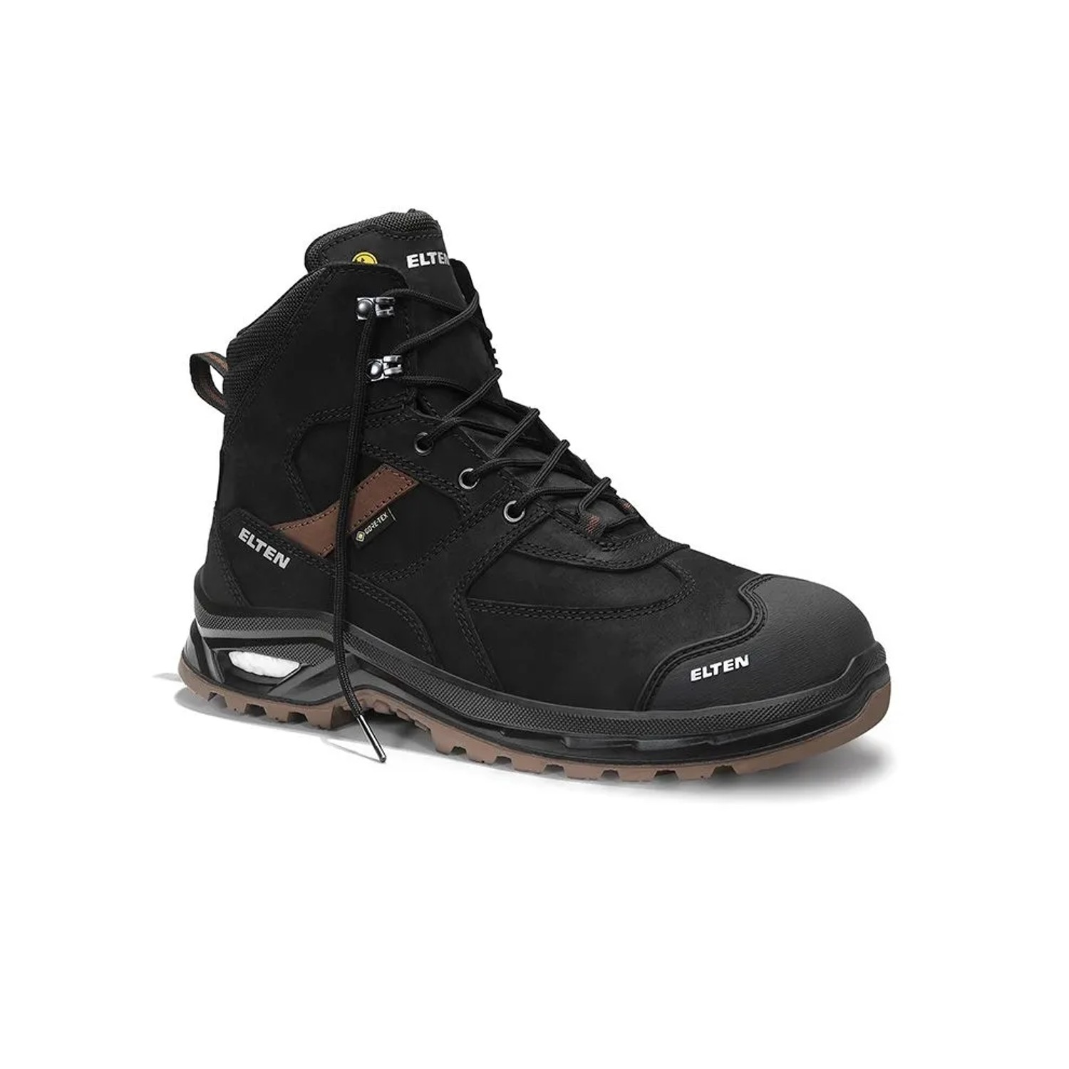 ELTEN Sicherheitsschnürstiefel ROBSON XXP Pro GTX BLACK BROWN Mid ESD S3S WR Größe 47