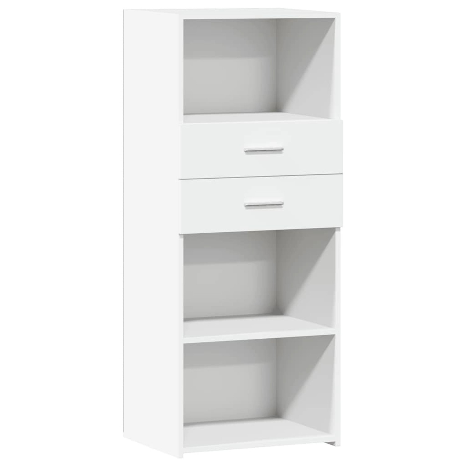 vidaXL Highboard Weiß 50x42,5x124 cm Holzwerkstoff 846173