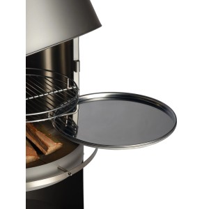 Buschbeck Fettauffangschale Sydney aus Edelstahl im Grillkamin.