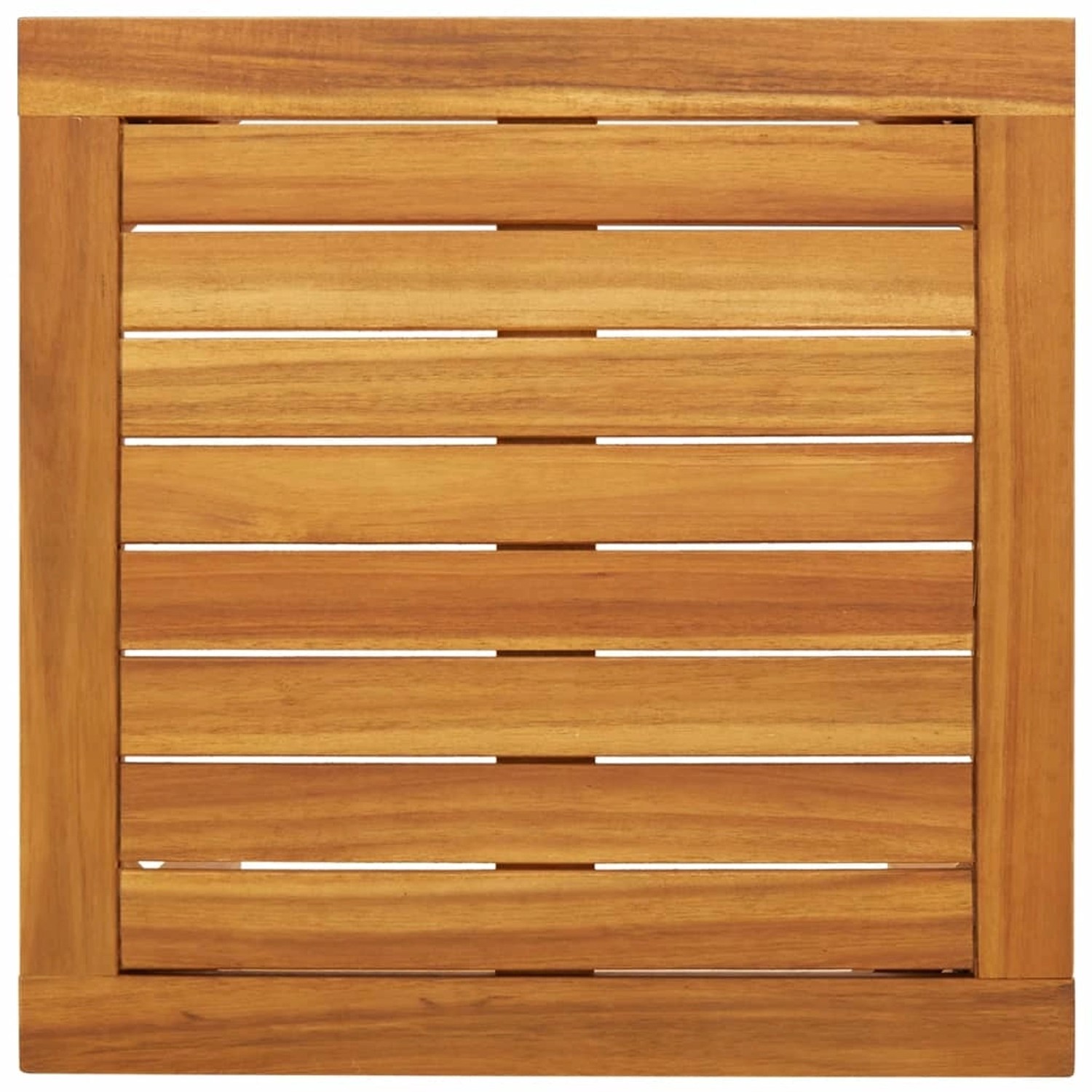 Tischplatte aus Akazienholz des vidaXL Bistro-Sets, Gartenmöbel.