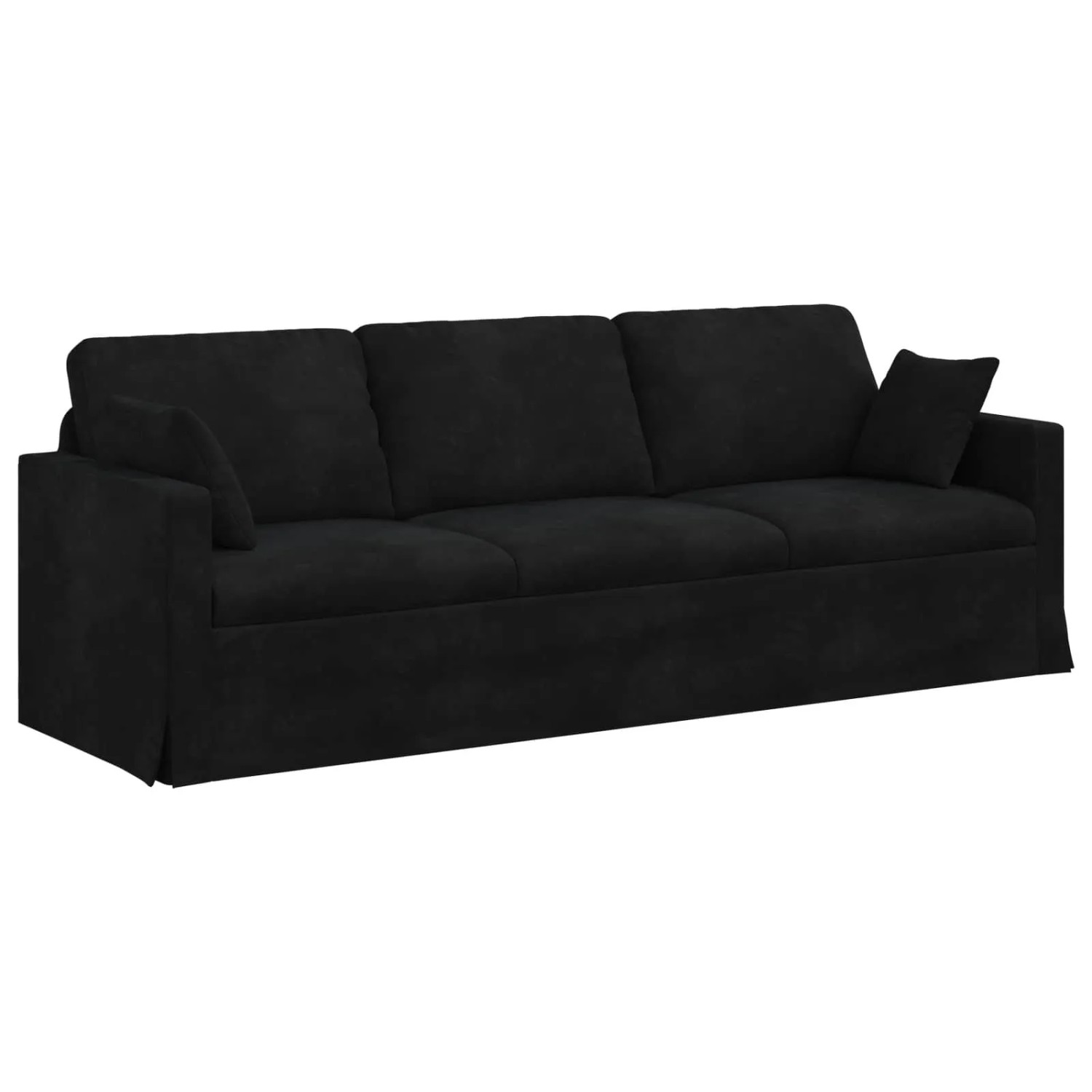 vidaXL Sofa Schwarz 228 x 78 x 80 cm Samt 42024446