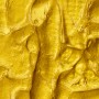 Nahaufnahme der goldenen Lukas Strukturpaste. Modelliermasse für metallische Effekte.