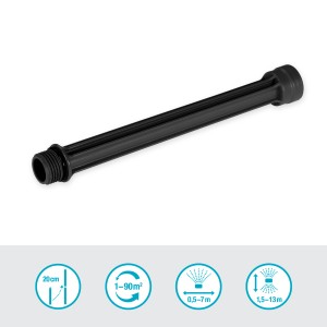 Gardena Verlängerungsrohr (20 cm) für Viereckregner OS 90, Micro-Drip-System.
