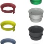 Tece Drosselset für Spülkästen 13cm, verschiedene Farben und Formen.
