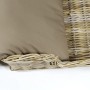 Kobolo Hundekorb aus Stabilem Rattan Geflochten mit Kissen Gr M 81Lx62B cm_7