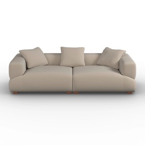 Bessagi Home Sofa Talia Samt Beige