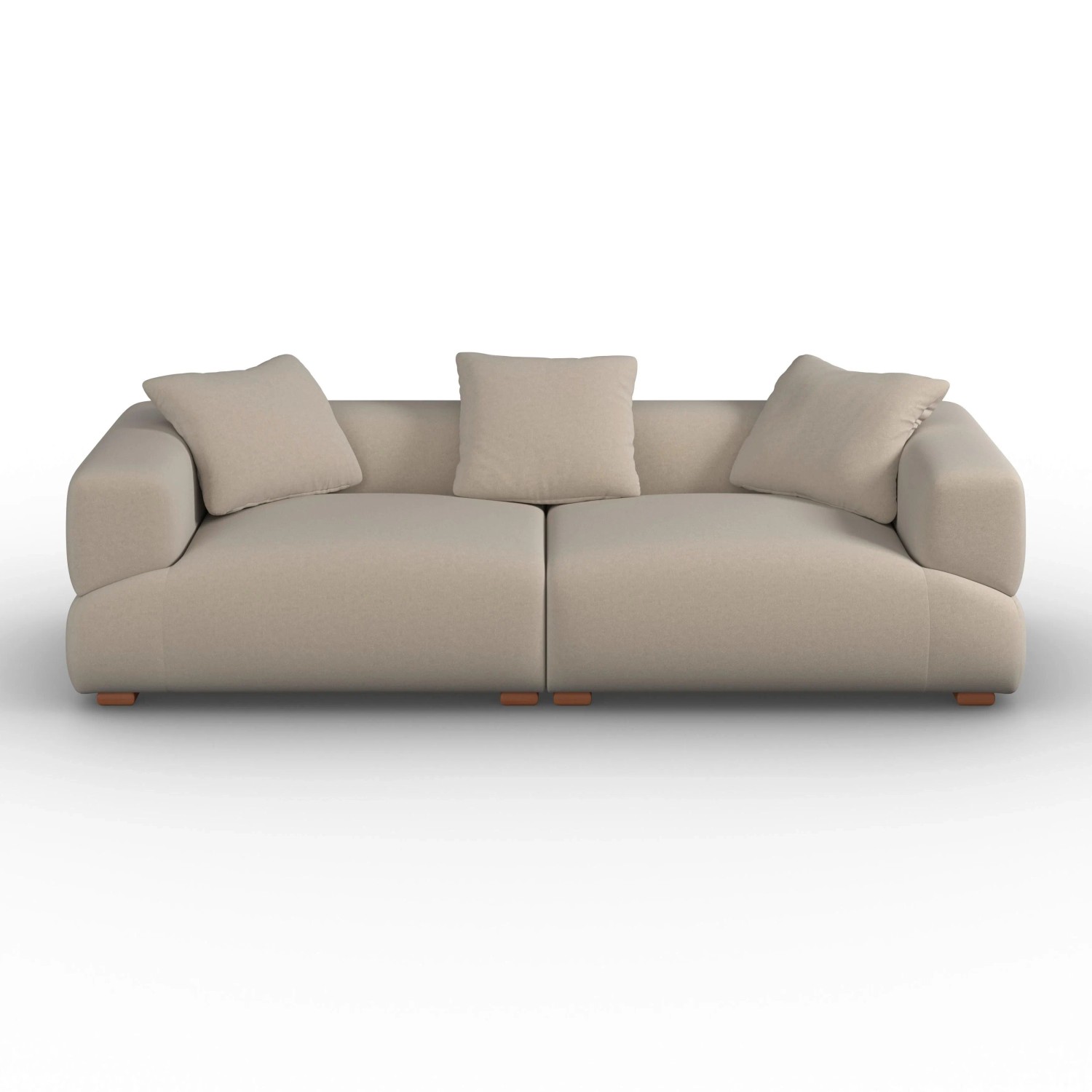 Bessagi Home Sofa Talia Samt Beige