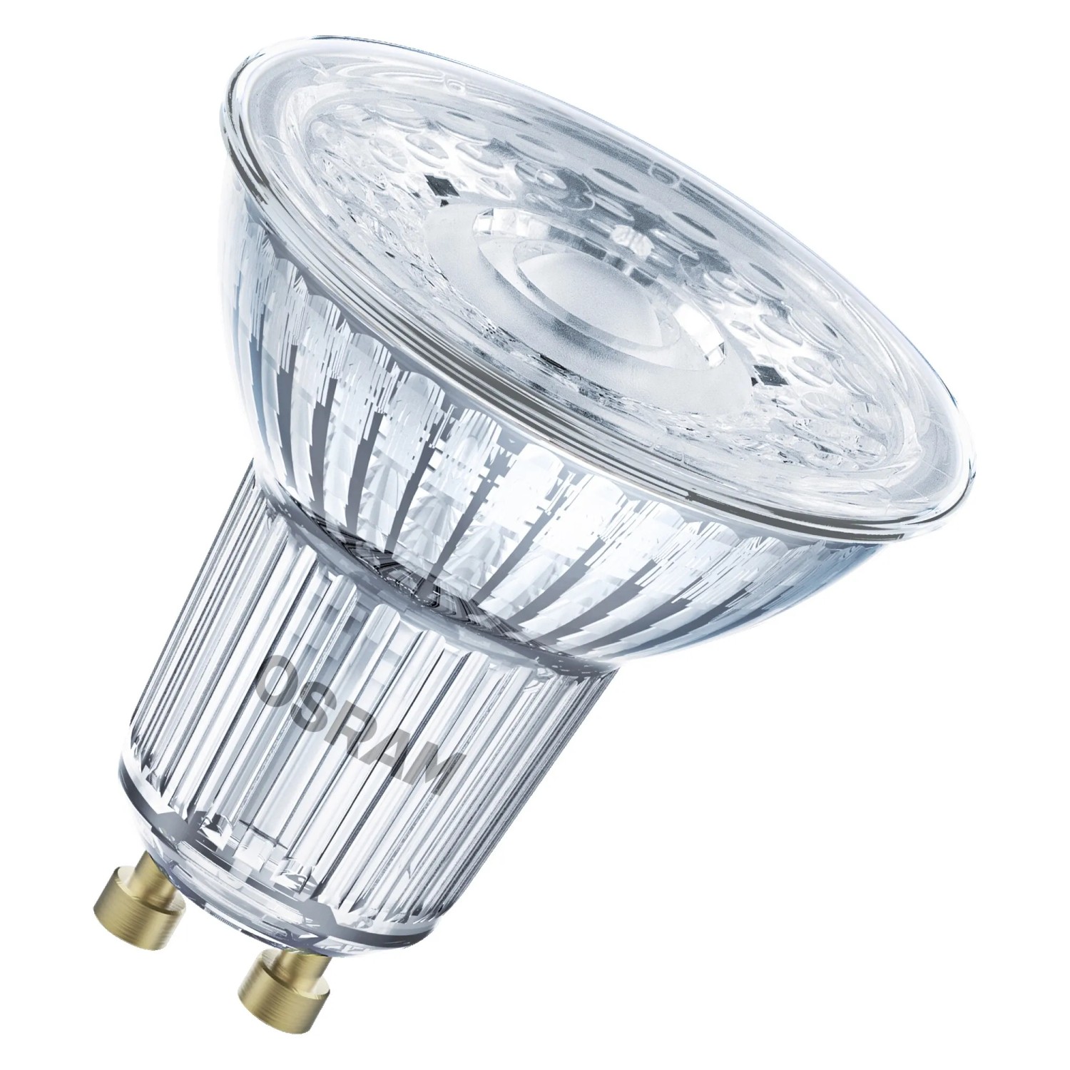 Osram Matter GU10 LED-Lampe, Reflektorform PAR16, dimmbar, 4,7W, 3er-Pack.