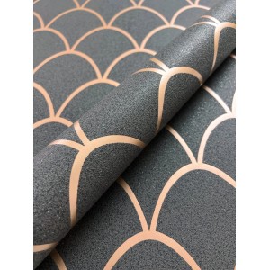 Newroom Vliestapete Zeesa Anthrazit Fischschuppen Modern FSC®