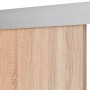 Schienen-Set Baseline, Aluminium silber, für Melamin-Schiebetür (Detailansicht).