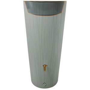 4rain VASO DECOR Regentonne Agave, 220 l mit Pflanzschale und Auslaufhahn.