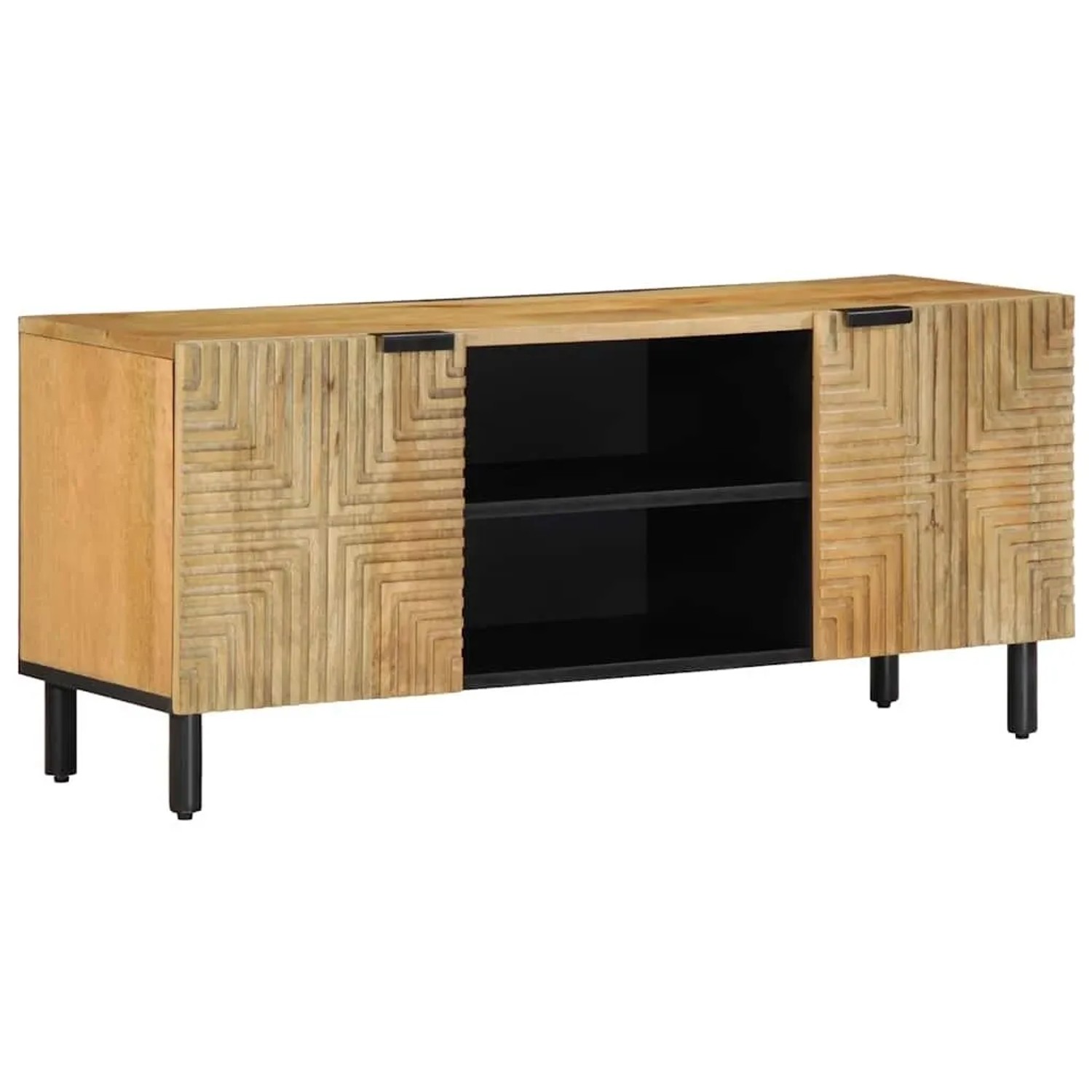vidaXL TV-Schrank Braun 105x33x46 cm Massivholz Mango 4017720 günstig online kaufen