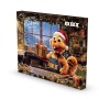 OBI Adventskalender 2026 mit OBI Biber in Weihnachtsmütze, hält Geschenk. Werkzeug-Sets für Heimwerker, 24 Türchen.