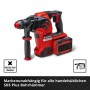 Einhell Akku-Bohrhammer Herocco, rot/schwarz, für SDS Plus Werkzeugaufnahme. Ideal für Bohr- und Meißelarbeiten.