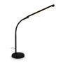 Schwarze Brilo LED-Tischleuchte Mura mit Touchdimmer und schwenkbarem Kopf, 36,6 cm hoch.
