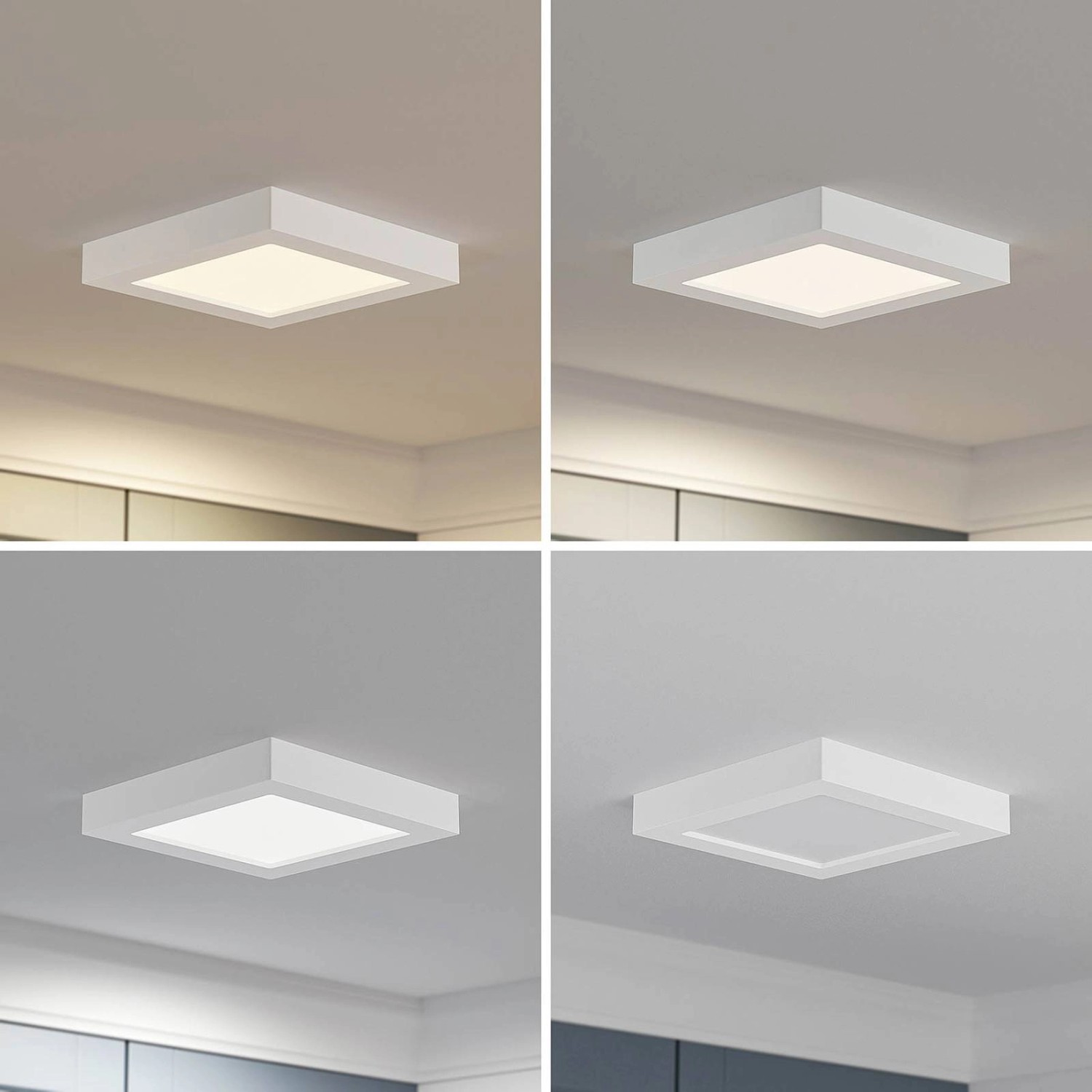 PRIOS LED Deckenleuchte Alette 9917062 Modern in Weiß aus Aluminium 1-flammig Badezimmerleuchte_7