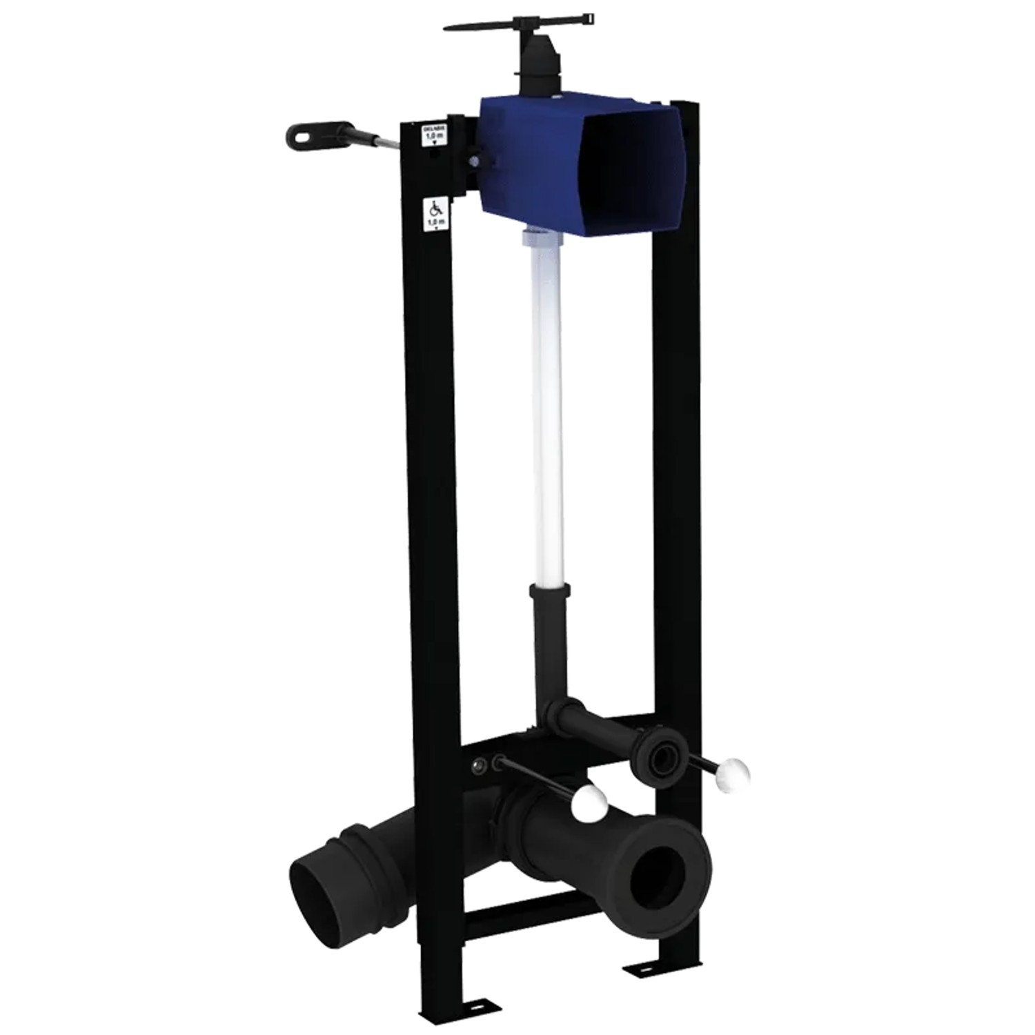 Delabie TEMPOFIX 3 Vorwand-Installationssystem für wandhängendes WC D110 Set 1/2