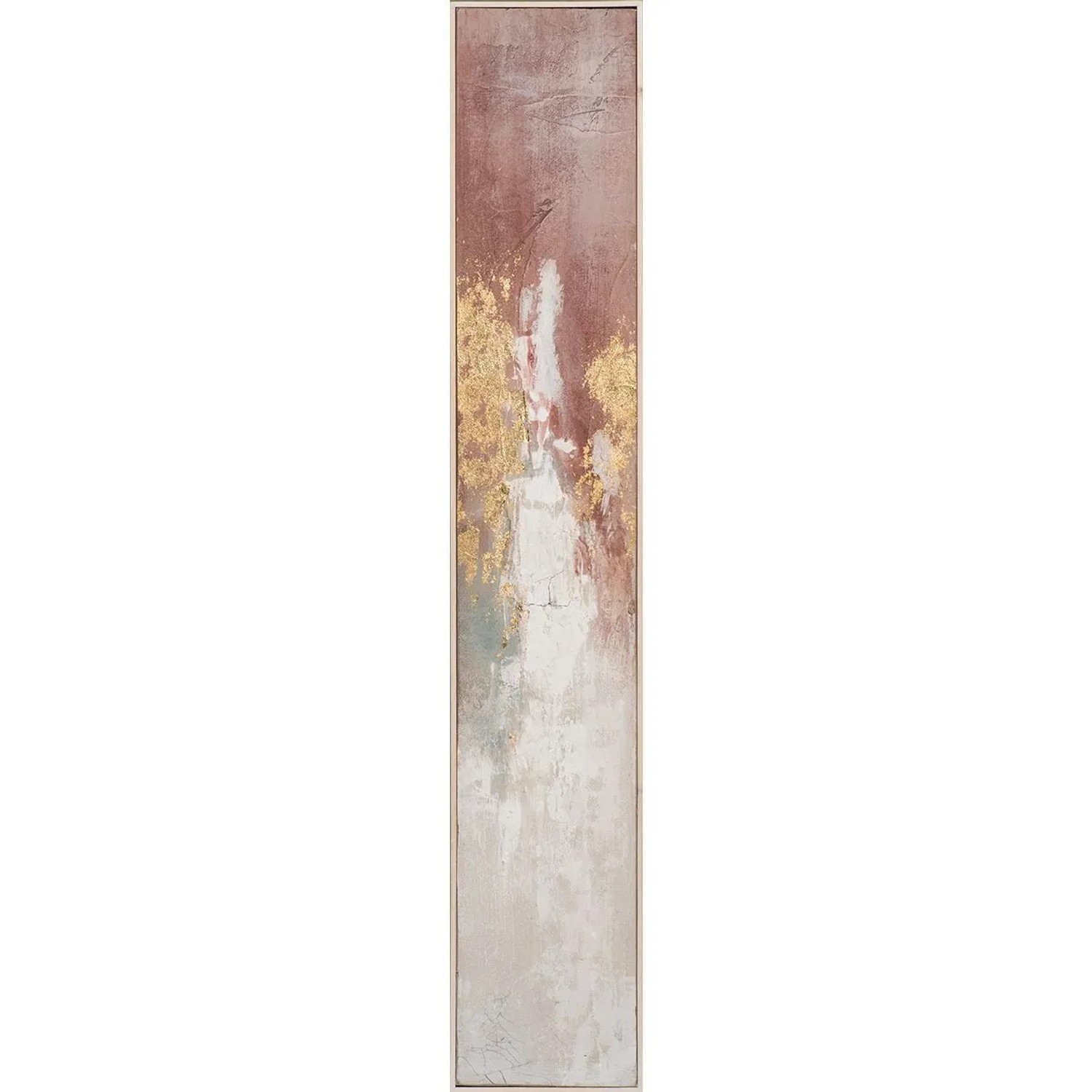 Art Universe Leinwandbild Schlanke Variation von Gold und Rose 27 x 152 cm