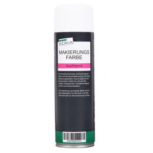 KOKA Markierungsfarbe Leuchtpink im Spray, geeignet für Asphalt, Beton, Holz, Gras, Sand, Steine und Erde.