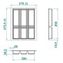 SOTECH ORGA-BOX IV UNIVERSAL Besteckeinsatz 450 mm Höhe 53 mm Schubkasteneinsatz Besteckeinteilung_4