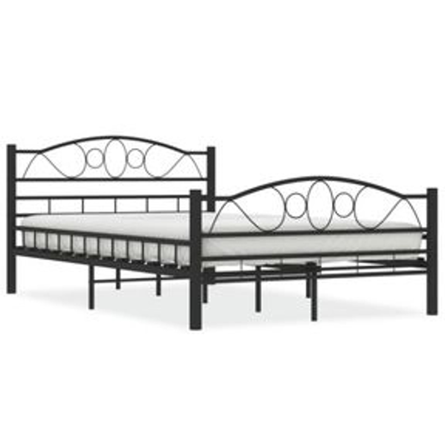 vidaXL Bettgestell Schwarz Stahl 120x200 cm Modell 1619049 günstig online kaufen