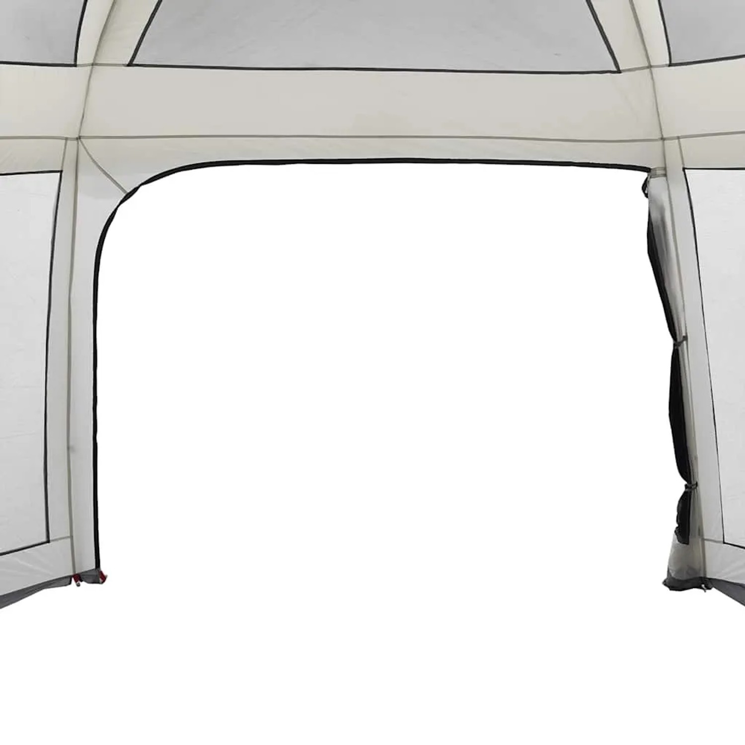 vidaXL Poolzelt mit Abnehmbarem Überzelt Netzwänden Grau 670x590cm 4100633_9