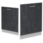 Vicco Geschirrspülblende R-Line, Schwarz Beton, 60 cm, für Küchenschränke.