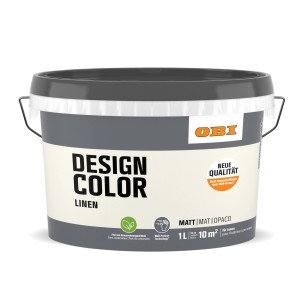 Eimer OBI Design Color 1 l Linen, matte, farbige Innenfarbe für Wände.