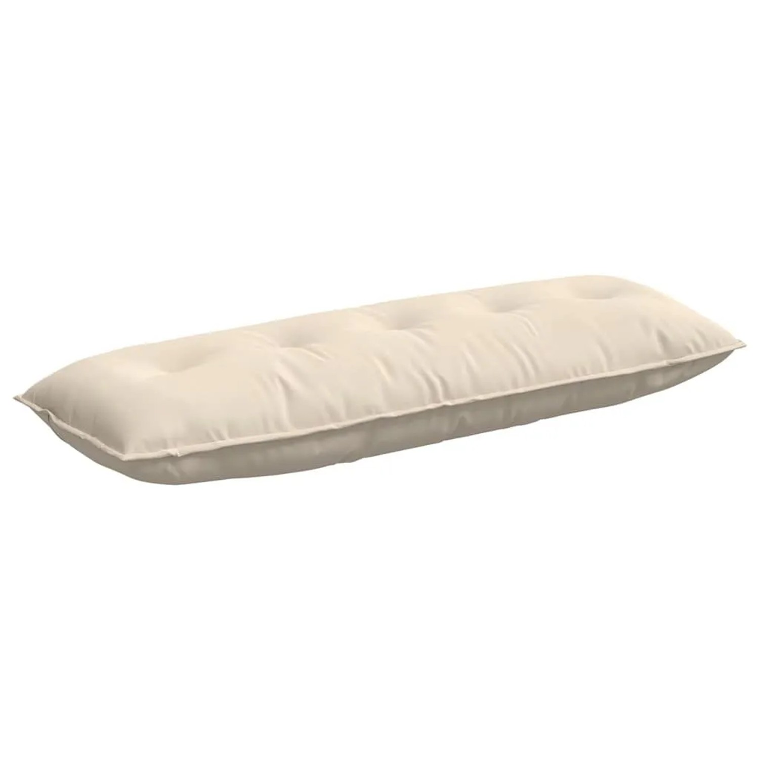vidaXL Rückenkissen Beige 140 x 50 cm Mikrofaserstoff 42014864