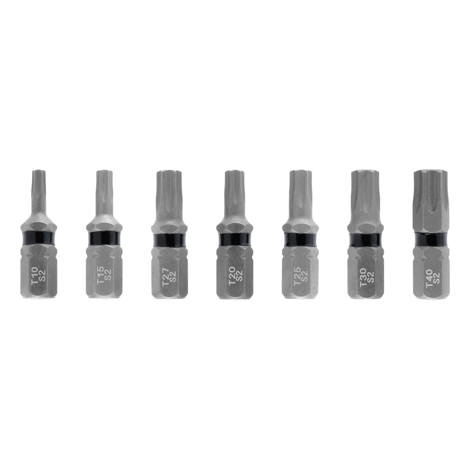 Einhell Impact Bit-Set, 7-teilig, T10-T40, für Schraubendreher und Akkuschrauber.
