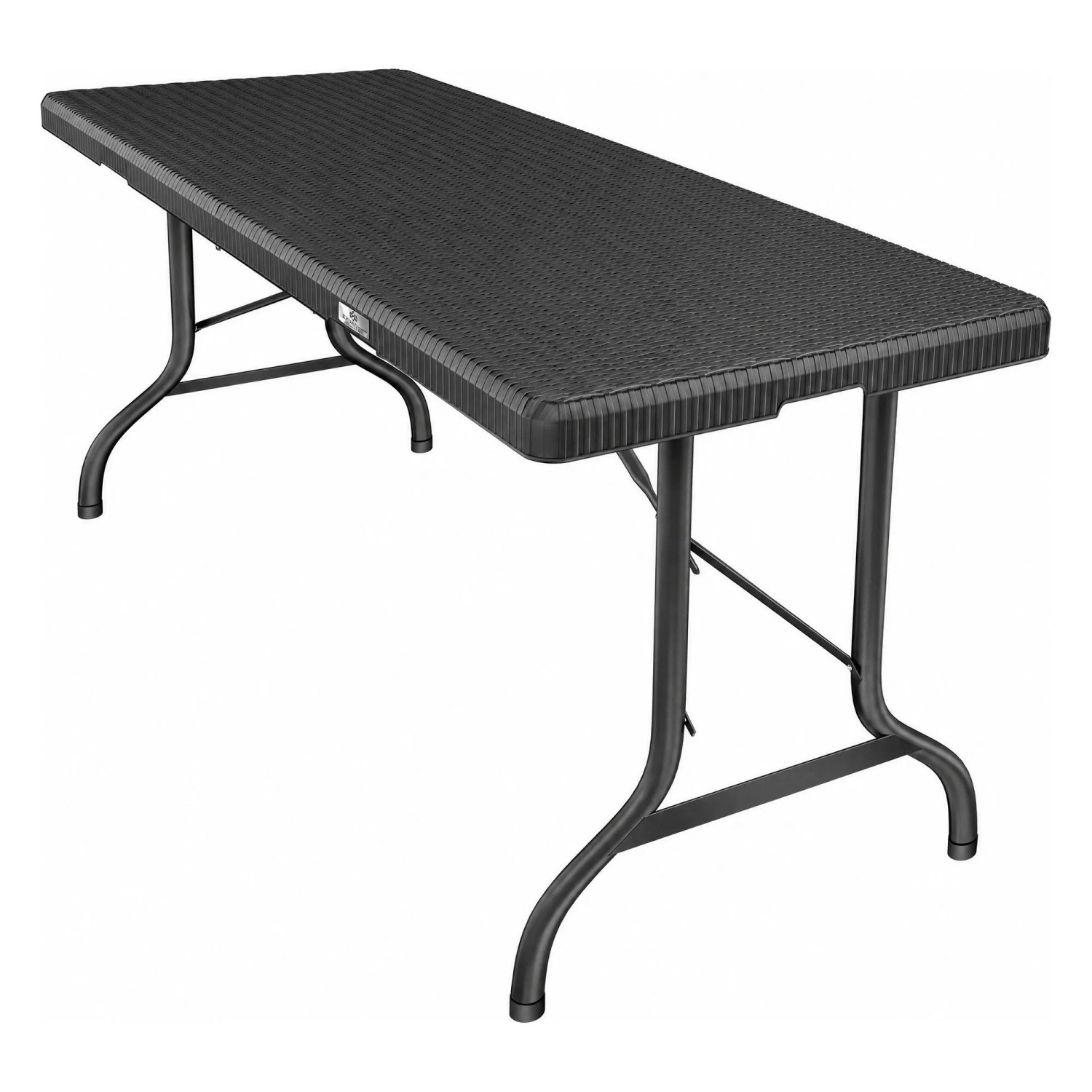 KESSER Klapptisch Aus Kunststoff In Rattanoptik 183 x 76 cm Anthrazit