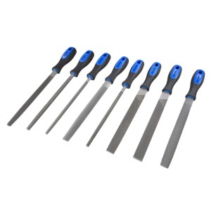 Westfalia Feilen- und Raspel-Set 8-Teilig Stahl 20 cm