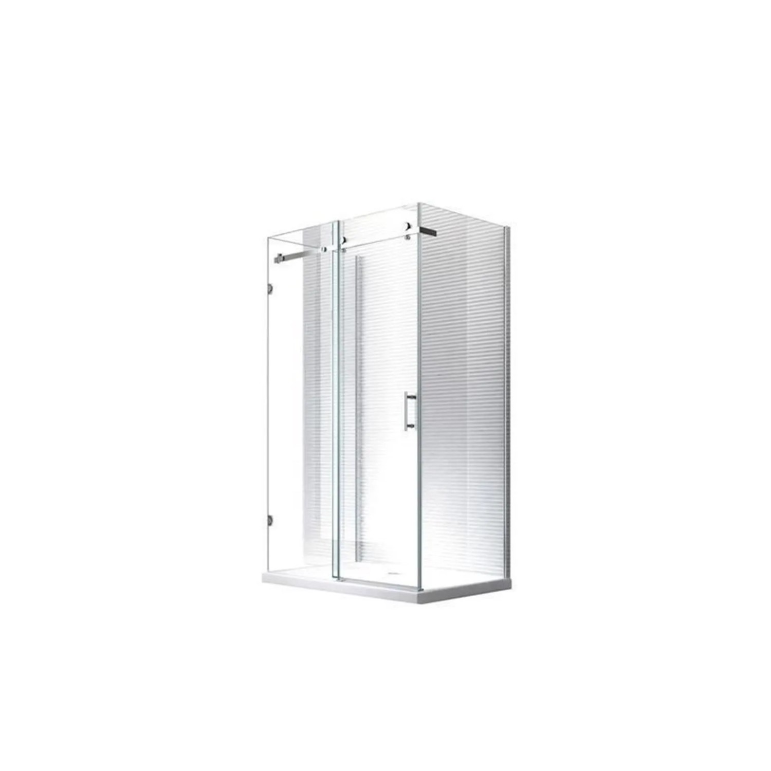 Glaszentrum Hagen 75x120x75x195cm Hebe Duschkabine  8mm ESG Glas