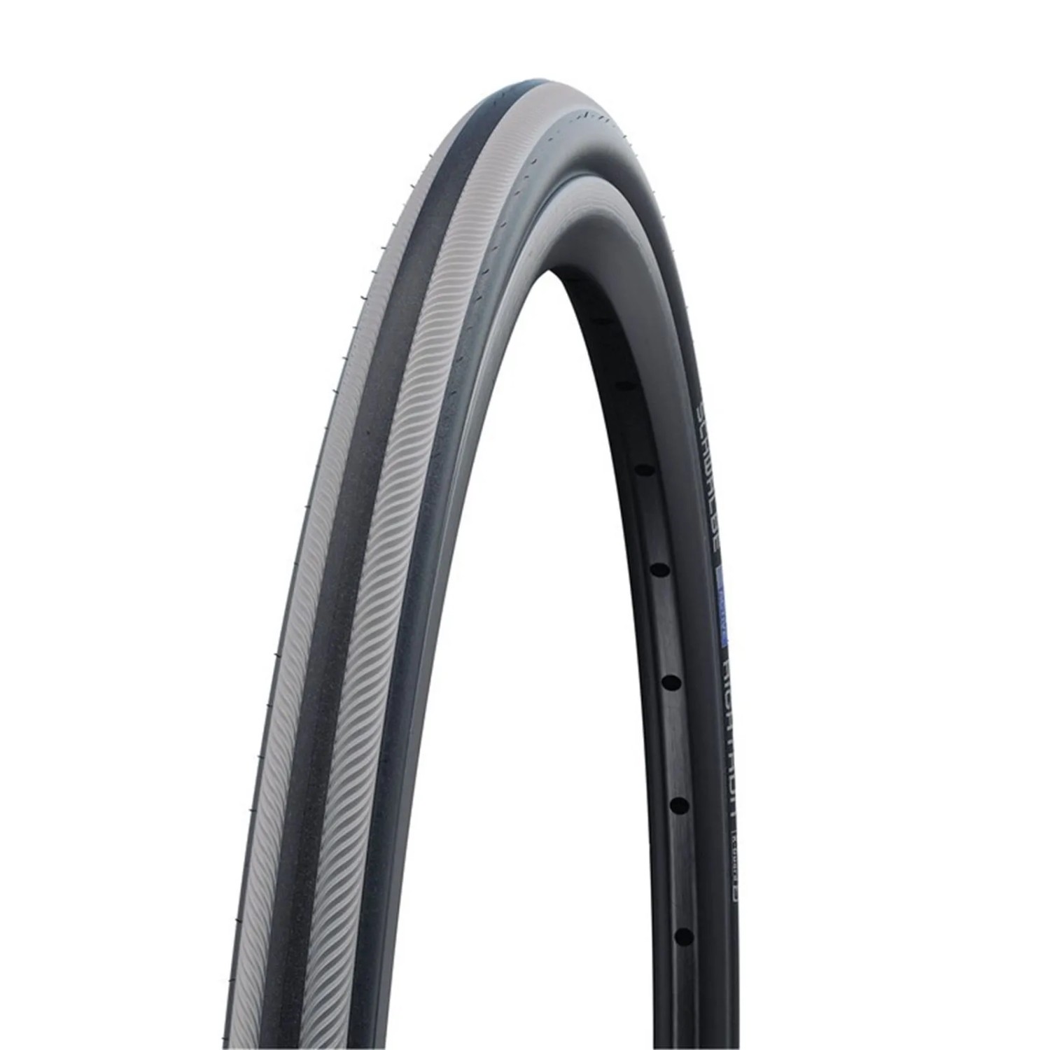 Schwalbe Rollstuhlreifen Rightrun HS387 Draht 24x1.00 25-540 sw/gr.Streifen KG 2Gr NMC
