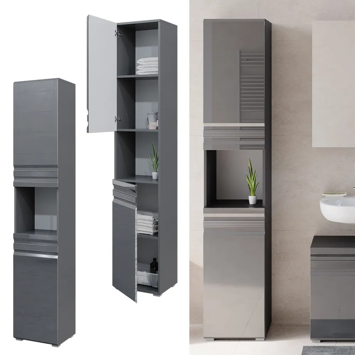 Waschbeckenunterschrank Unterschrank Badschrank Fre Produktbild-Vorschau 8