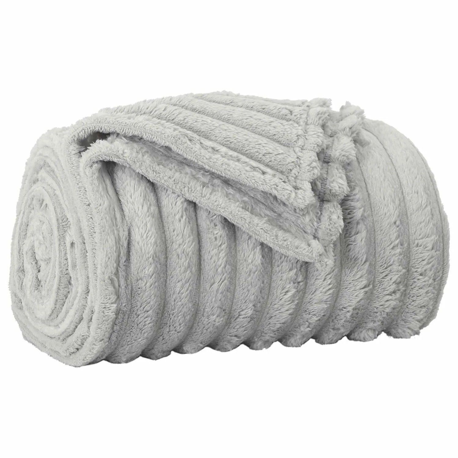 vidaXL Überwurfdecke Grau 200 x 150 cm Fleece 42016834