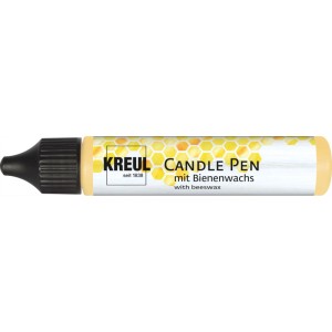 Kreul Kerzenstift Candle Pen Gold, Wachsmalstift zum Verzieren von Kerzen.