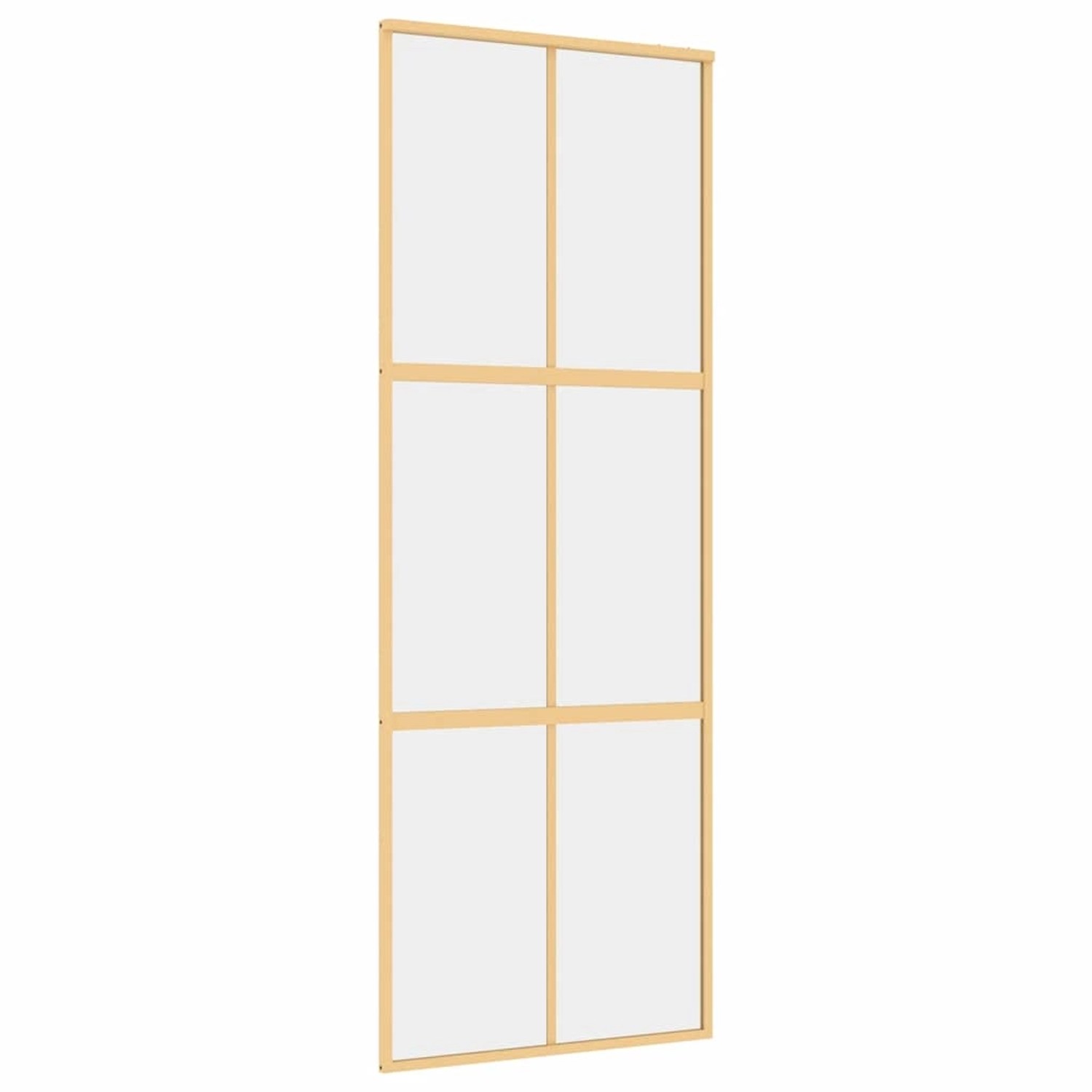 vidaXL Schiebetür Golden 76x205 cm ESG-Klarglas und Aluminium 155154 günstig online kaufen