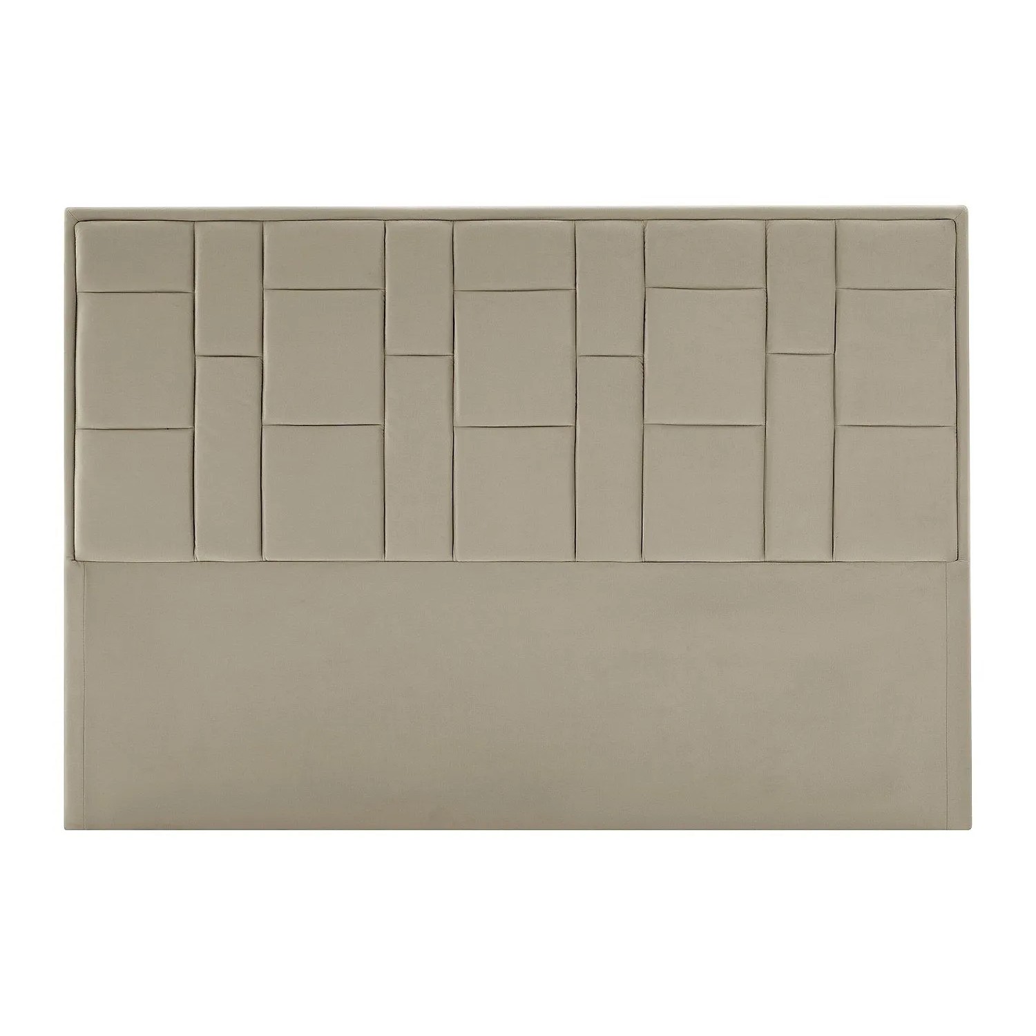 Vente-unique Bettkopfteil Hermine Taupe 140 cm