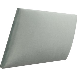 Wandkissen Diamant links, 30x15 cm, Mint Samt, Dekor-Paneel für Wandgestaltung.