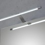 Pelipal TwinLED Aufsatzleuchte Quickset 357, silberfarbene LED Lampe für Spiegel
