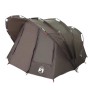 Braunes Angelzelt für 5 Personen. Wasserdichtes Campingzelt in Tunnelform für Outdoor-Aktivitäten und Angeln.